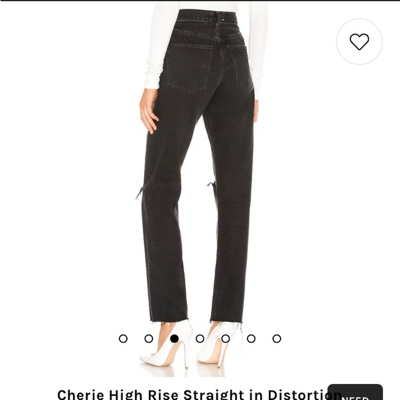 AGOLDE Cherie High Rise Straight in Distortion - Picture 2 of 10